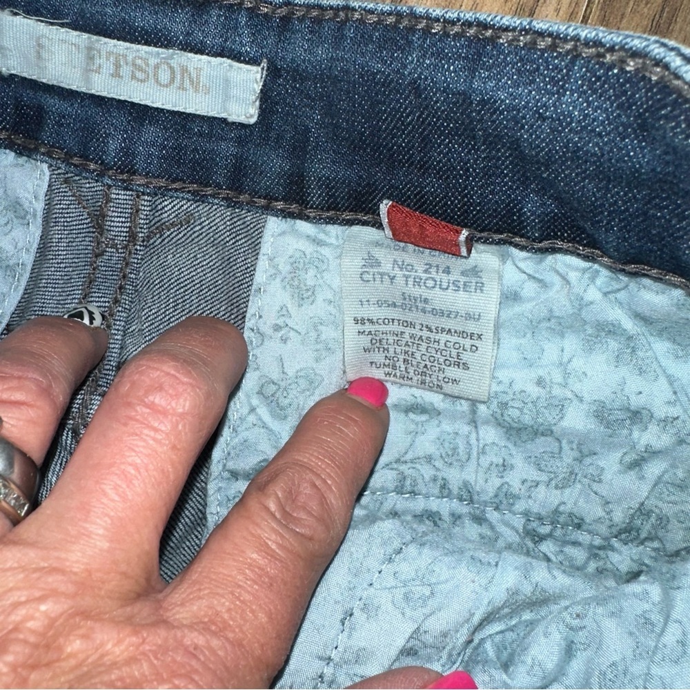 Stetson Embroidered Cactus ๐ต & Flower Denim Trousers Size: 8 x 32 - Picture 8 of 8
